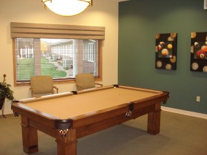 Courtyard Terrace Assisted Living Billiards Room | Nebraska Assisted Living | Nebraska Senior Living
