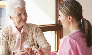 Senior Woman and Care Giver | Nebraska Nursing Care Homes