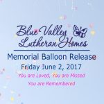 Blue Valley Lutheran Homes Balloon Release 2017
